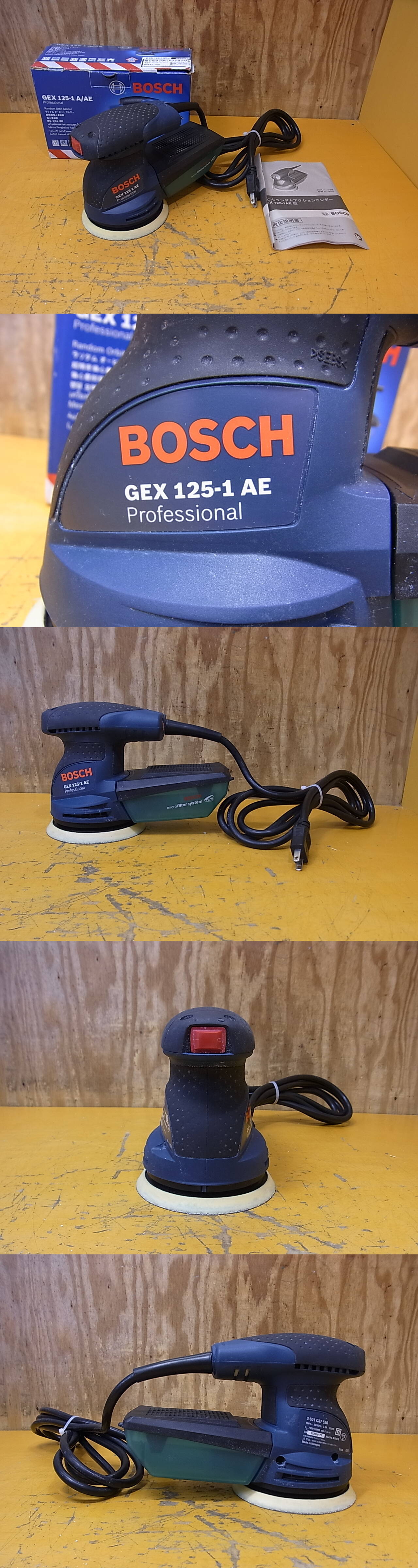 □Ca/590☆ボッシュ BOSCH☆電動ランダムアクションサンダー☆GEX 125-1 AE☆動作OK