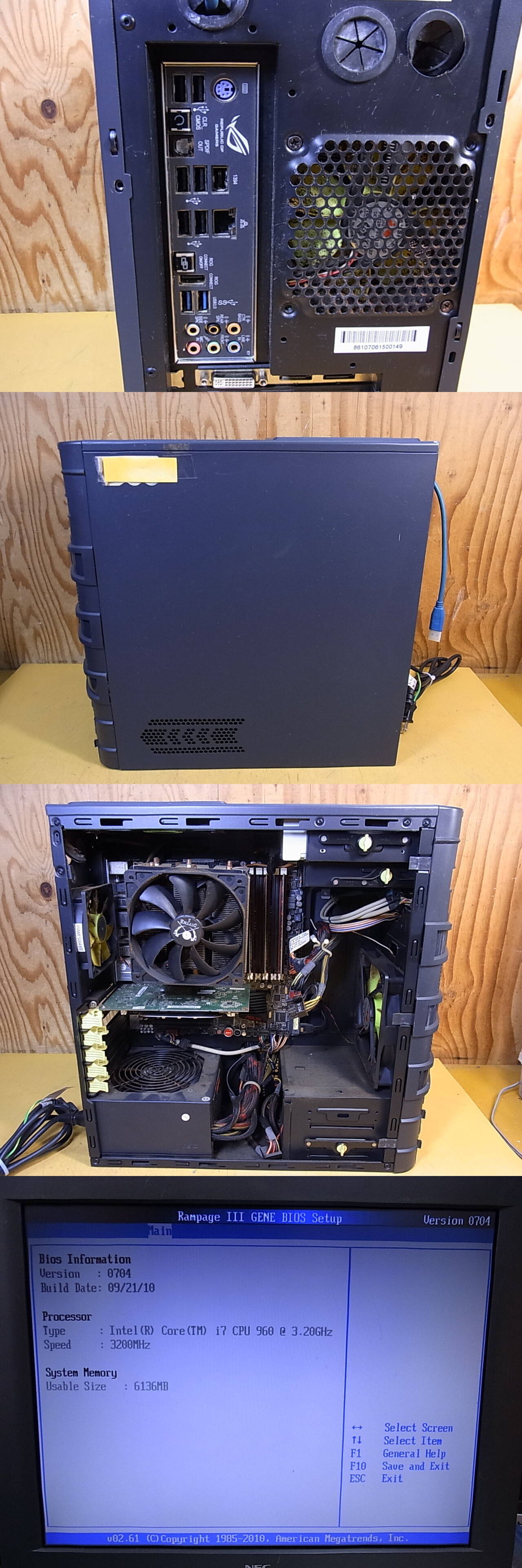 ゲーミングPC os無し 部品取りなどにどうぞ