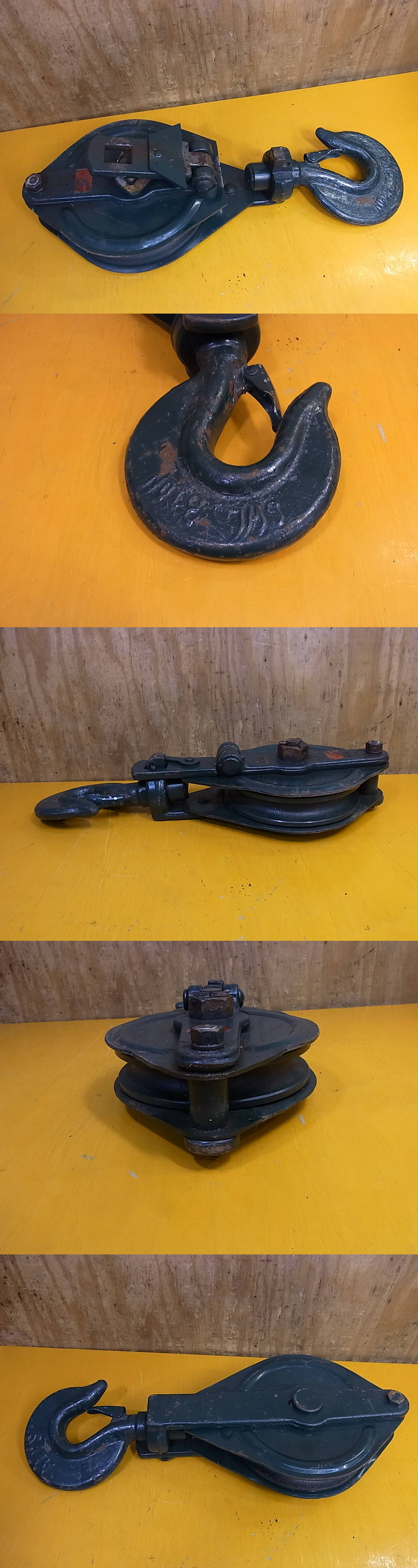 □Yg/948☆アルプス ALPS☆スナッチブロック 滑車☆重量3t 車径180mm